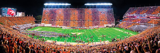 Stadium Panoramic - Virginia Tech Hokies 1000 Piece Puzzle - Center View