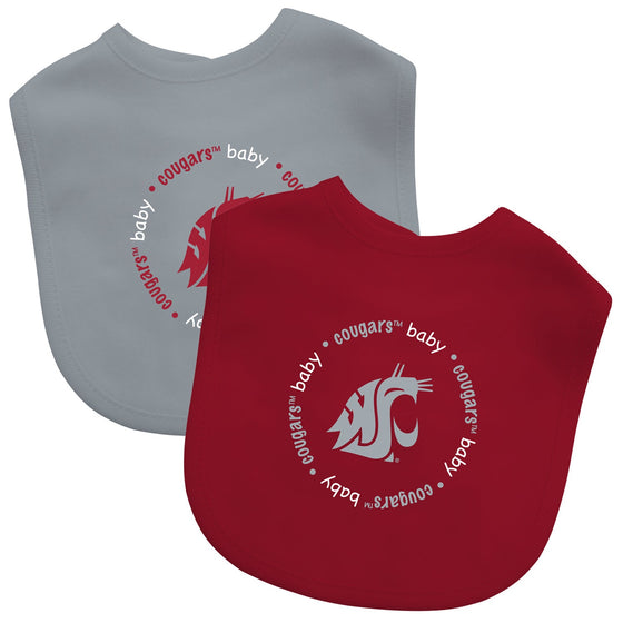 Washington State Cougars - Baby Bibs 2-Pack - 757 Sports Collectibles