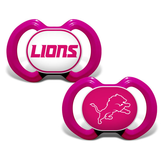 Detroit Lions - Pink Pacifier 2-Pack - 757 Sports Collectibles