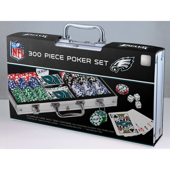 Philadelphia Eagles 300 Piece Poker Set - 757 Sports Collectibles