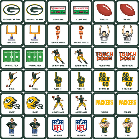 Green Bay Packers Matching Game - 757 Sports Collectibles