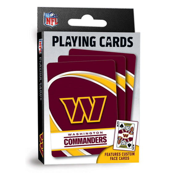 Washington Commanders Playing Cards - 54 Card Deck - 757 Sports Collectibles