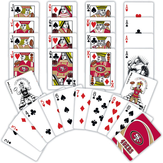 San Francisco 49ers Playing Cards - 54 Card Deck - 757 Sports Collectibles