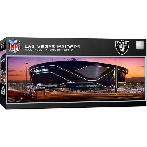 Las Vegas Raiders - Stadium View 1000 Piece Panoramic Jigsaw Puzzle - 757 Sports Collectibles