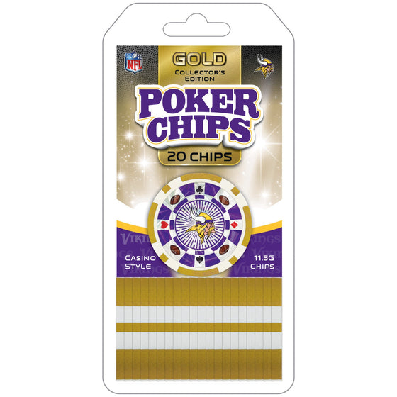 Minnesota Vikings 20 Piece Poker Chips - 757 Sports Collectibles