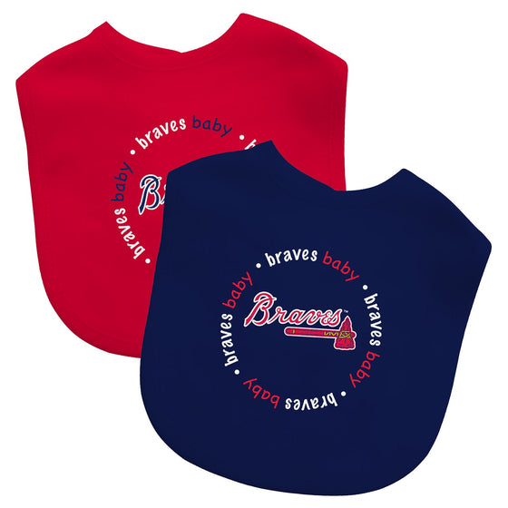 Atlanta Braves - Baby Bibs 2-Pack - 757 Sports Collectibles