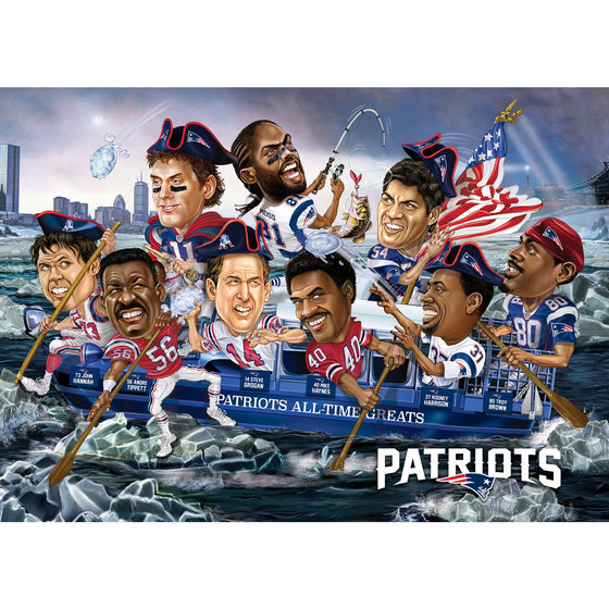 New England Patriots - All Time Greats 500 Piece Jigsaw Puzzle - 757 Sports Collectibles