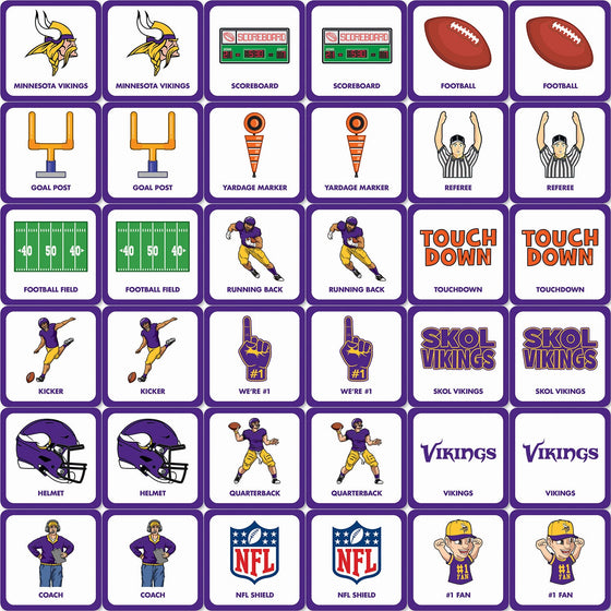 Minnesota Vikings Matching Game - 757 Sports Collectibles