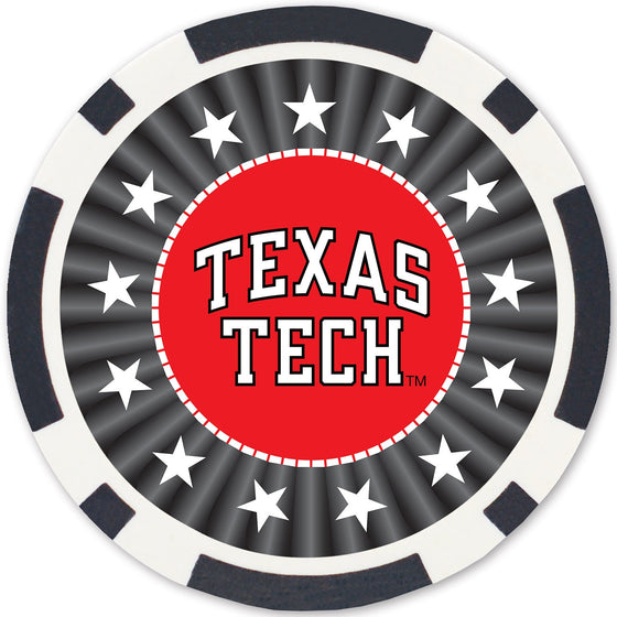 Texas Tech Red Raiders 100 Piece Poker Chips - 757 Sports Collectibles