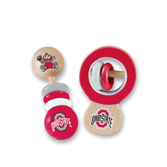 Ohio State Buckeyes - Baby Rattles 2-Pack - 757 Sports Collectibles