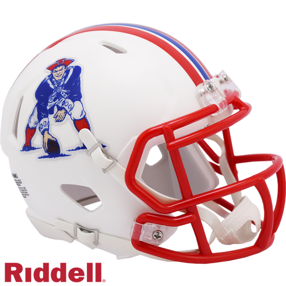 New England Patriots Helmet Riddell Replica Mini Speed Style 1990-1992 T/B