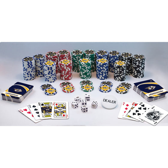 Nashville Predators 300 Piece Poker Set - 757 Sports Collectibles