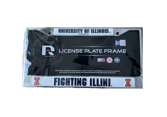 Illinois Fighting Illini Chrome License Plate Frame (CDG)