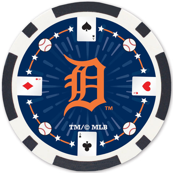 Detroit Tigers 100 Piece Poker Chips - 757 Sports Collectibles