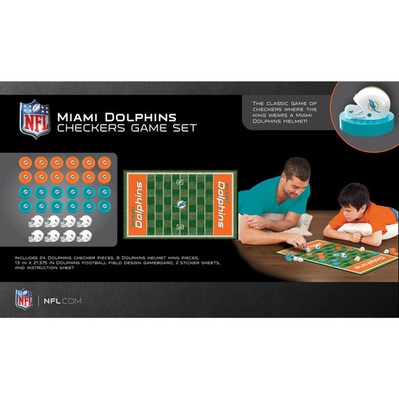 Miami Dolphins Checkers - 757 Sports Collectibles