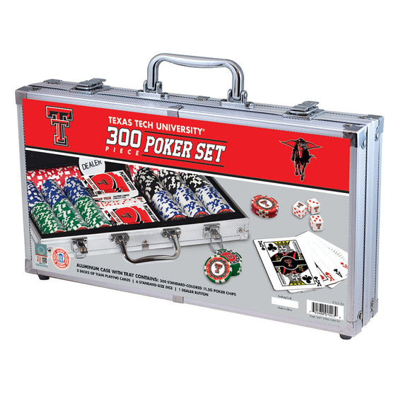 Texas Tech Red Raiders 300 Piece Poker Set - 757 Sports Collectibles