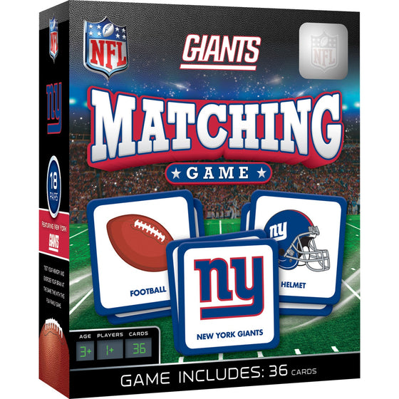 New York Giants Matching Game - 757 Sports Collectibles