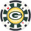 Green Bay Packers 100 Piece Poker Chips - 757 Sports Collectibles