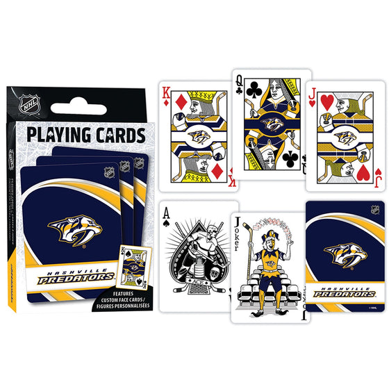 Nashville Predators Playing Cards - 54 Card Deck - 757 Sports Collectibles