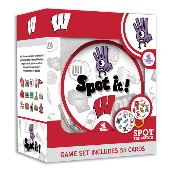 Wisconsin Badgers Spot It! Card Game - 757 Sports Collectibles