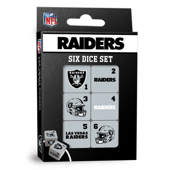 Las Vegas Raiders Dice Set - 19mm - 757 Sports Collectibles