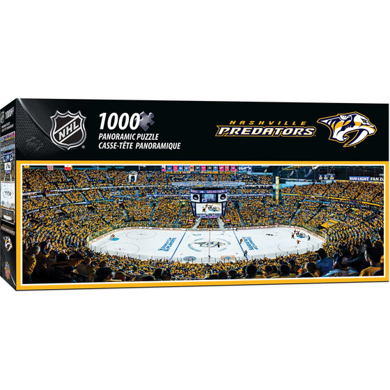 Nashville Predators - 1000 Piece Panoramic Jigsaw Puzzle - 757 Sports Collectibles