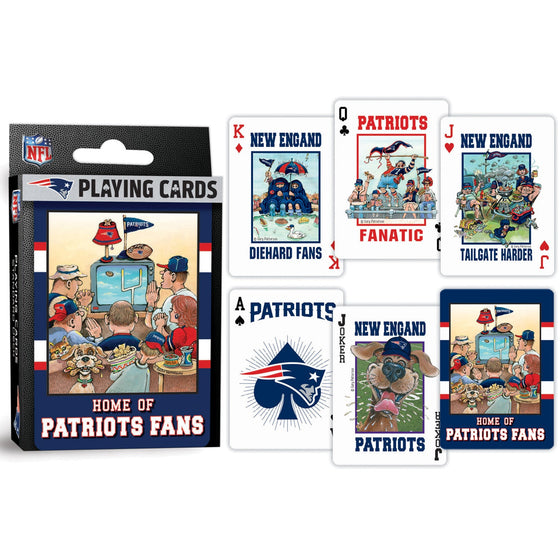 New England Patriots Fan Deck Playing Cards - 54 Card Deck - 757 Sports Collectibles