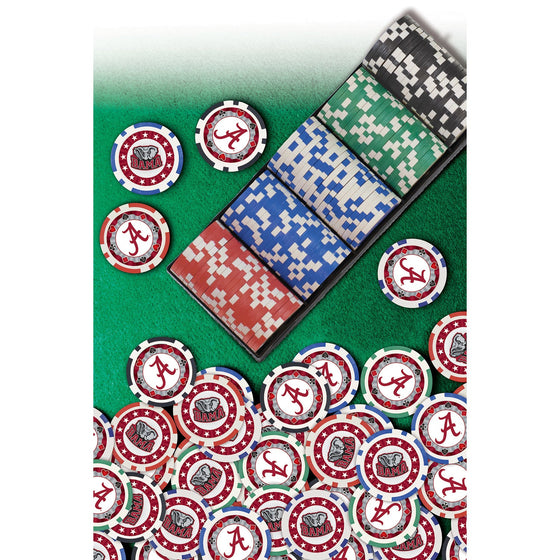 Alabama Crimson Tide 100 Piece Poker Chips - 757 Sports Collectibles