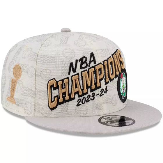 Boston Celtics New Era 2024 NBA Champions 9FIFTY Locker Room Snapback Hat