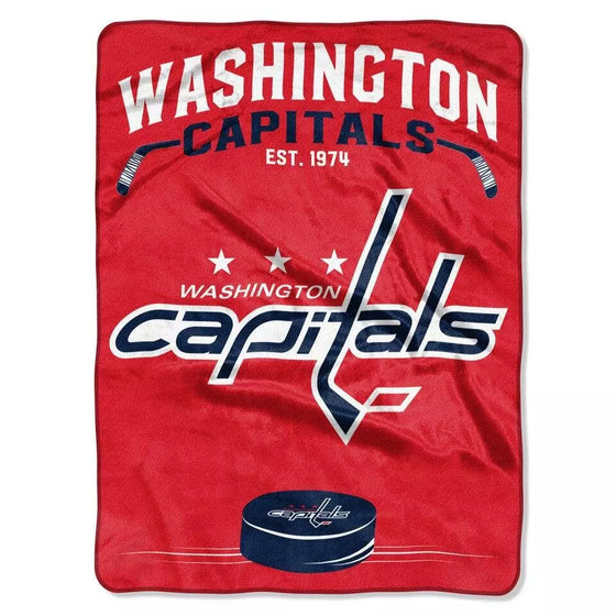 Capitals OFFICIAL National Hockey League; "Inspired" 60"x 80" Raschel Throw by The Northwest Company