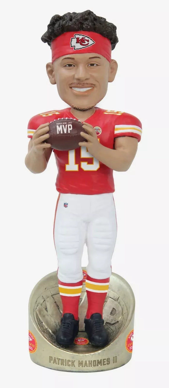 Patrick Mahomes (Kansas City Chiefs) Super Bowl LVII Champs 10" MVP Bobblehead FOCO