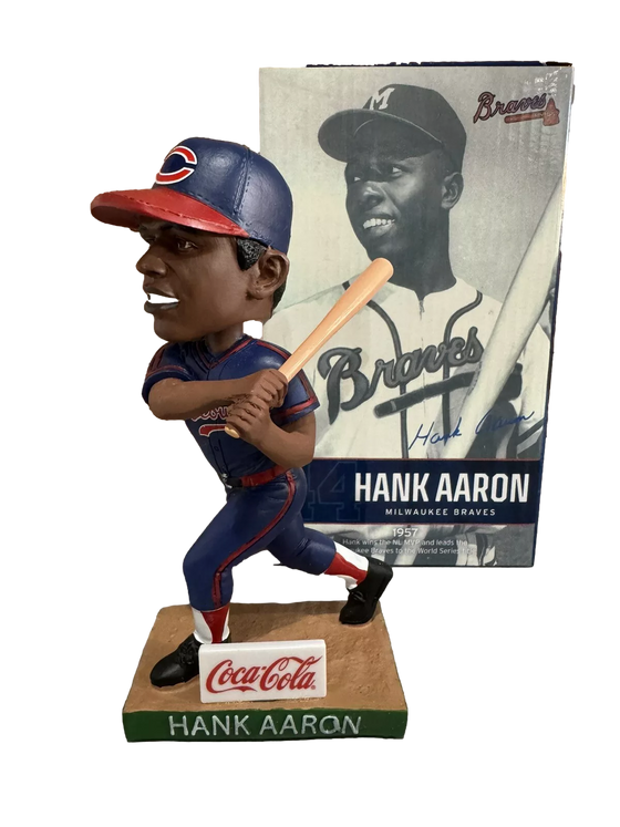 Atlanta Braves Hank Aaron Indianapolis Clowns SGA Bobblehead (New in Box)