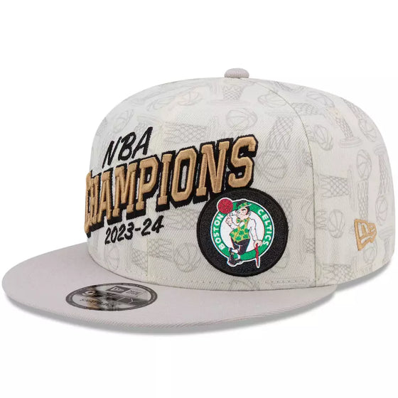 Boston Celtics New Era 2024 NBA Champions 9FIFTY Locker Room Snapback Hat