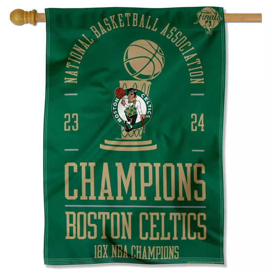 Boston Celtics 2023 2024 18x Finals NBA Champions 28 in x 40 in House Banner