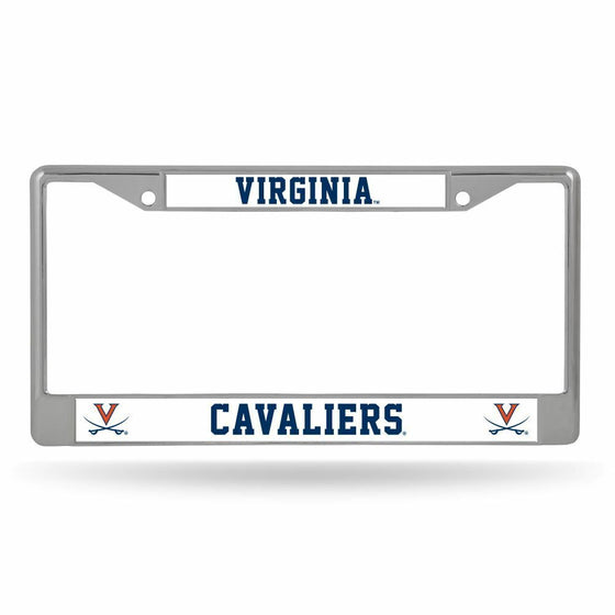 Virginia Cavaliers Chrome Metal License Plate Frame - 757 Sports Collectibles