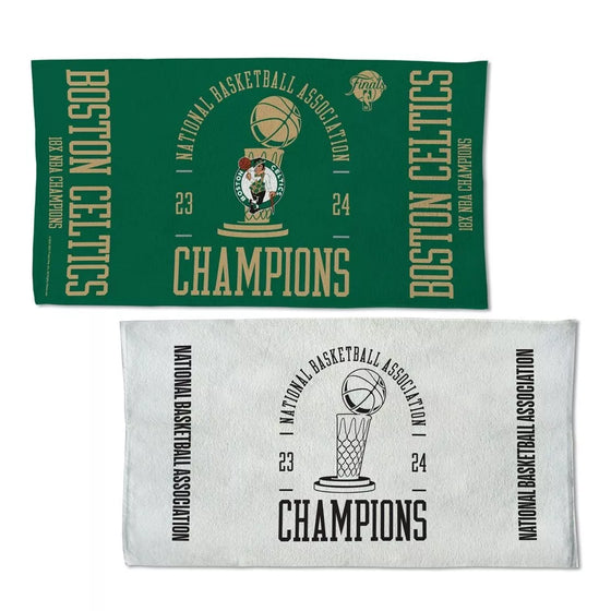 Boston Celtics 2024 NBA Champions 22x42 Double Sided Towel