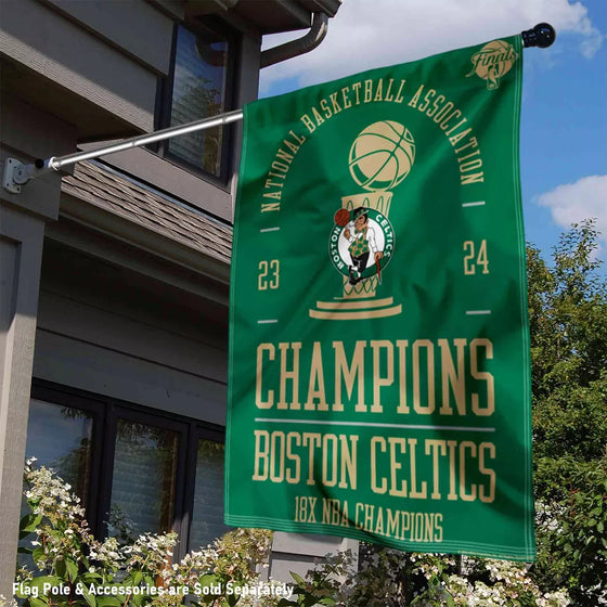 Boston Celtics 2023 2024 18x Finals NBA Champions 28 in x 40 in House Banner