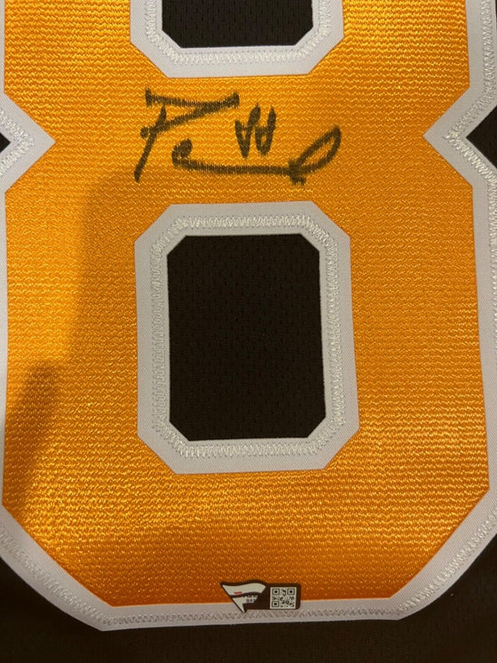 David Pastrnak Autographed Signed & Framed Black Boston Bruins Breakaway Jersey FANATICS COA - 757 Sports Collectibles