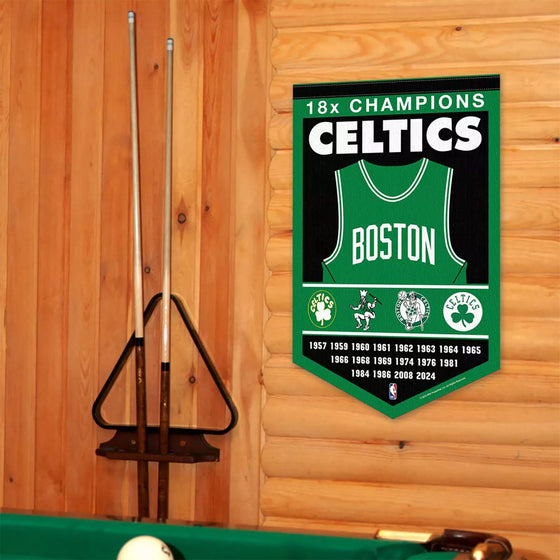 Boston Celtics 18 Time 18x Champions Banner Flag