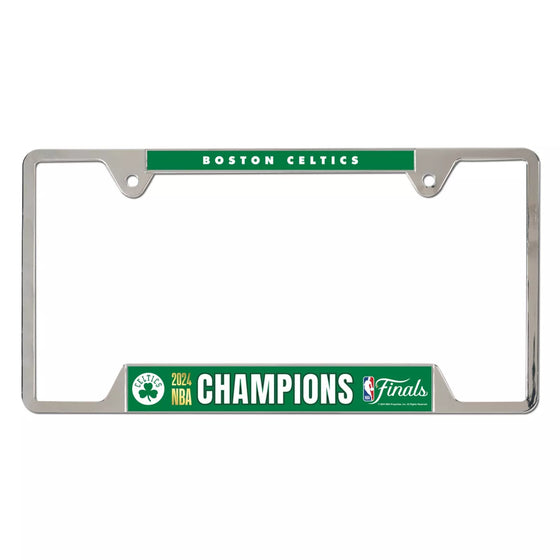Boston Celtics 2024 NBA Champions Metal License Plate Frame