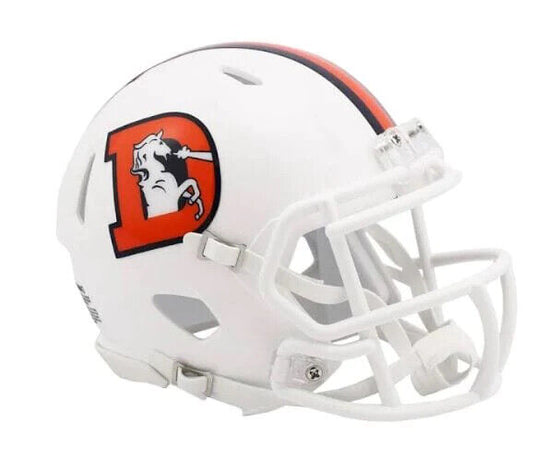 Denver Broncos 2023 Alternate Speed Riddell Mini Helmet New in box - 757 Sports Collectibles