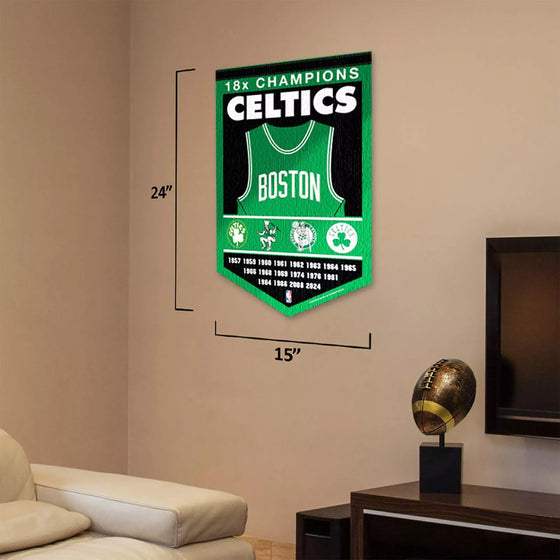 Boston Celtics 18 Time 18x Champions Banner Flag