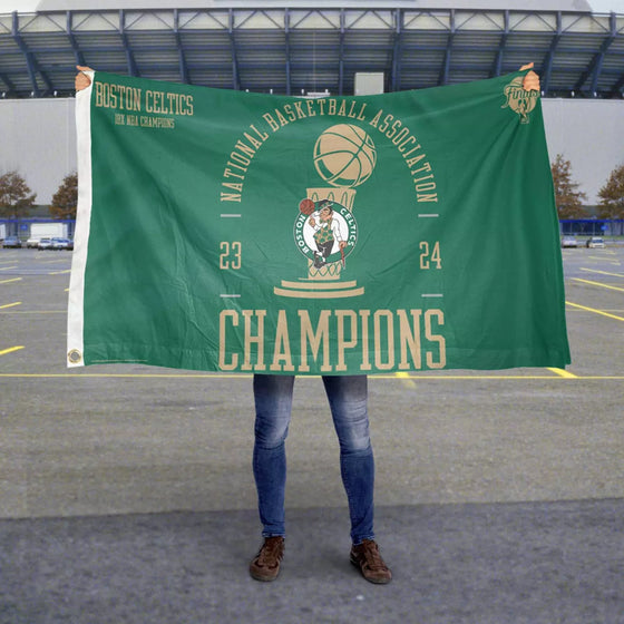 Boston Celtics 2023 2024 Champions Grommet Flag