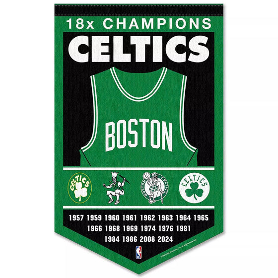 Boston Celtics 18 Time 18x Champions Banner Flag