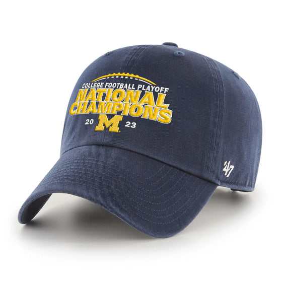 Men's '47 Navy Michigan Wolverines College Football Playoff 2023 National Champions - 757 Sports Collectibles