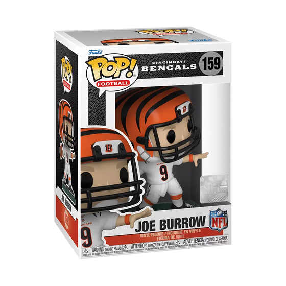 Funko Pop! NFL Bengals Joe Burrow (Away Uniform) Funko Pop! Vinyl Figure #159