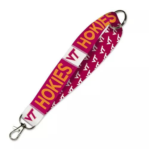 VIRGINIA TECH HOKIES KEY BAND LANYARD KEY CHAIN 1" WIDTH NEW