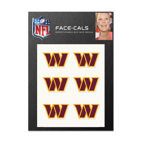 Washington Redskins Tattoo Face Cals