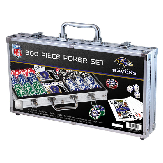 Baltimore Ravens 300 Piece Poker Set - 757 Sports Collectibles