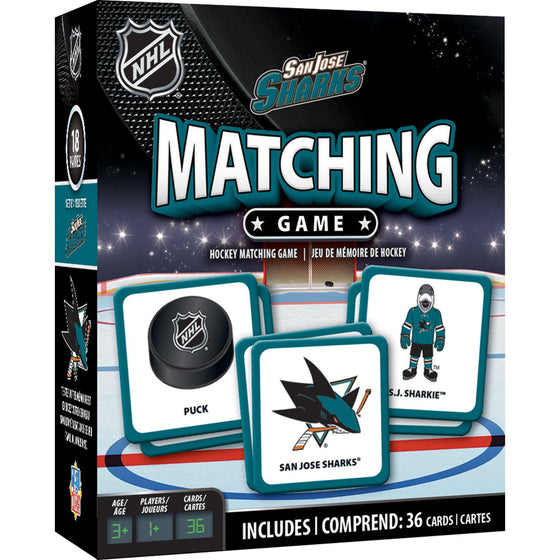 San Jose Sharks Matching Game - 757 Sports Collectibles